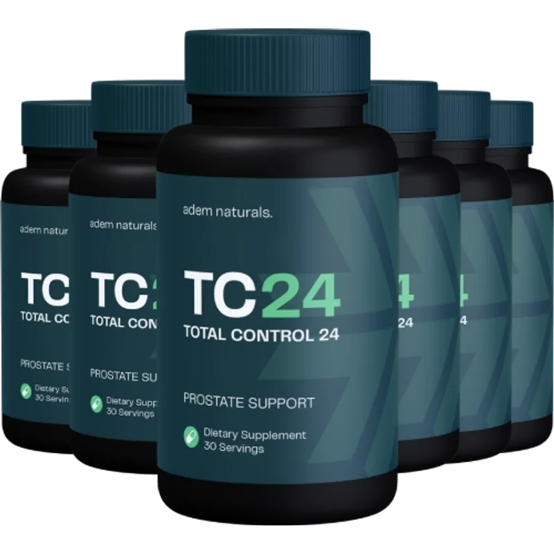 Total Control 24 Natural Men's Wellness Formula — 6 Bottle / 180 Day Pack